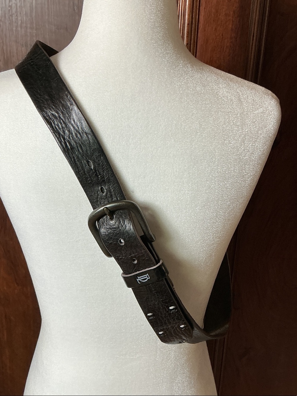 Bill Lavin Men's Black Leather Belt